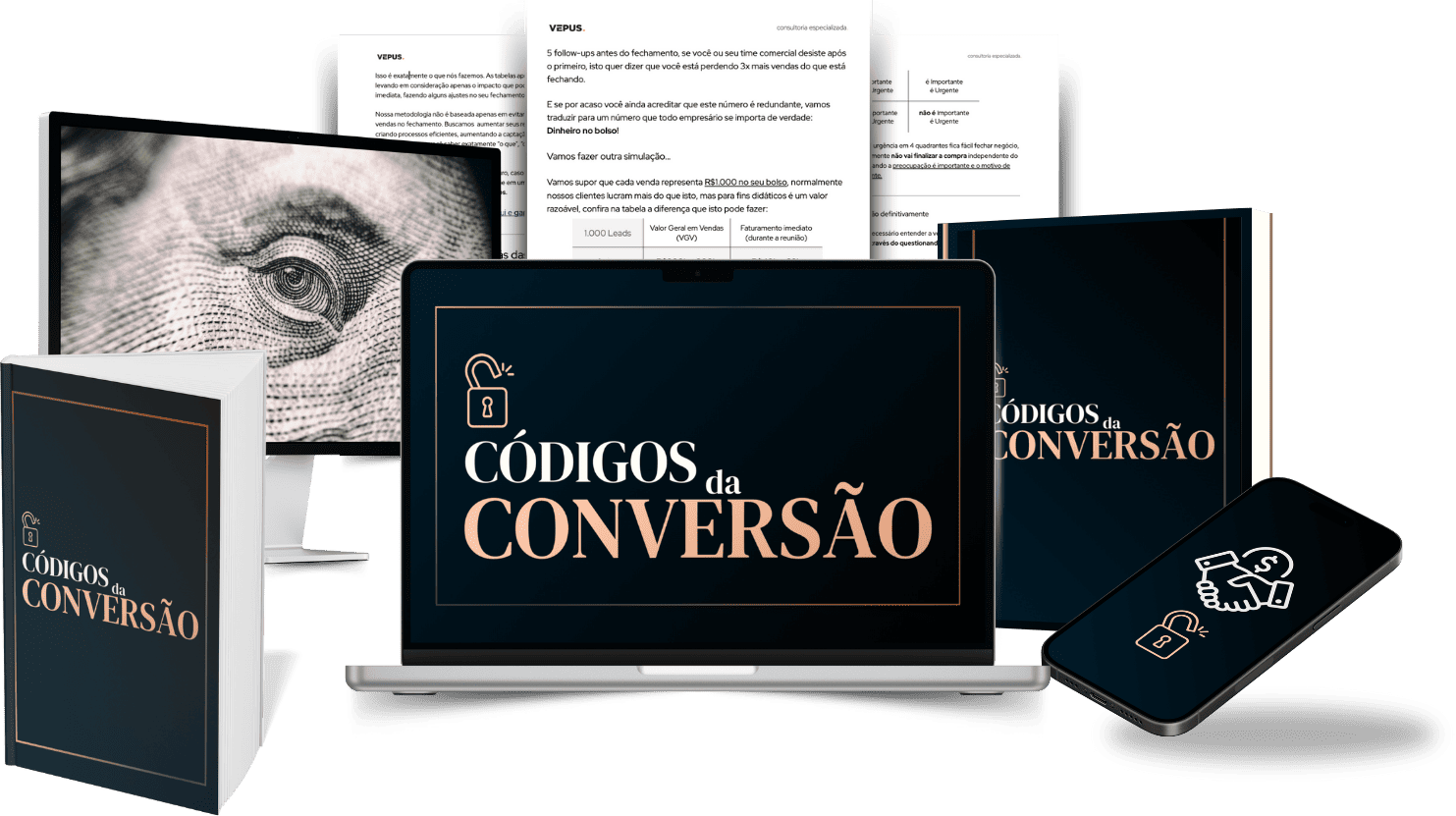 Mockup Códigos da Conversão
