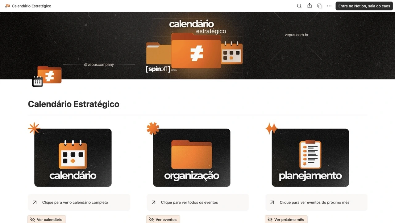 Calendário Estratégico no MacBook
