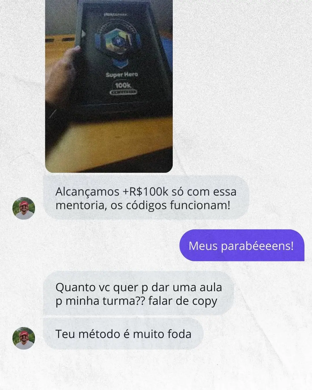 Prova social 2 dos Códigos da Conversão