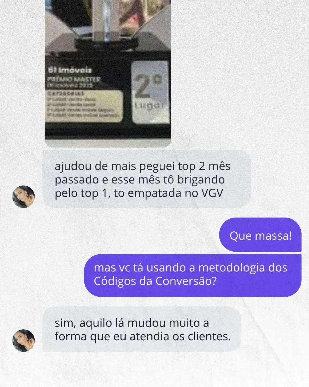 Prova social 8 dos Códigos da Conversão