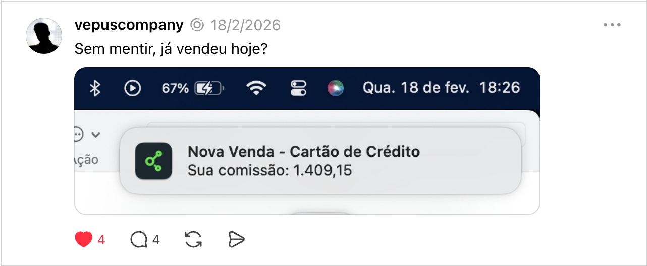 Comissão de R$ 1.409,15